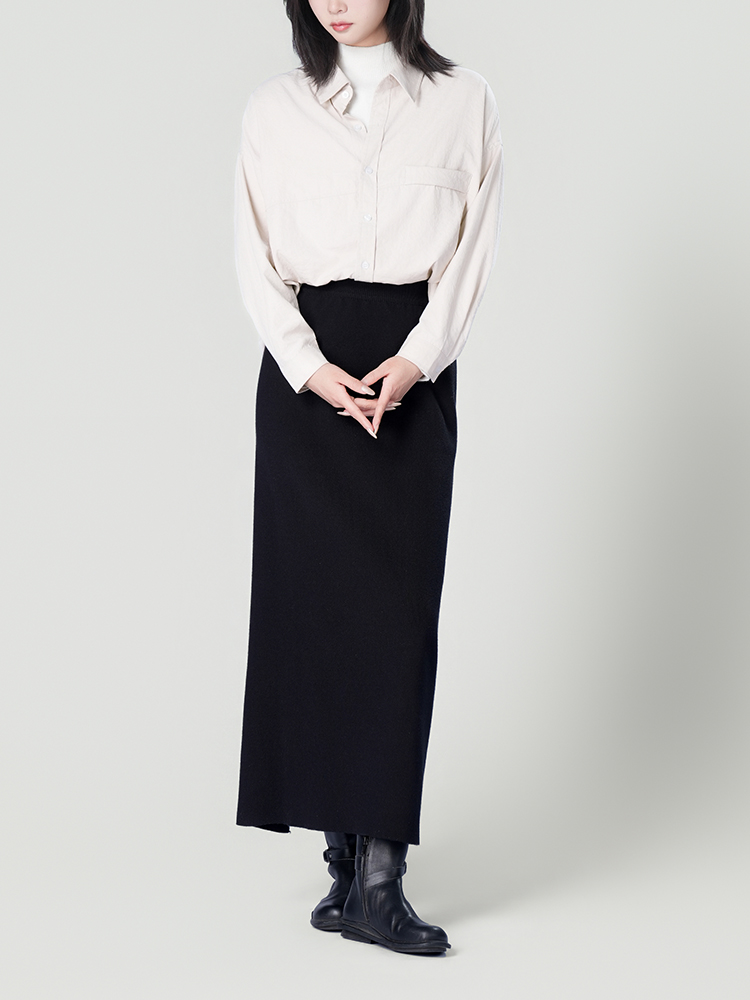 178206 廓形长袖洋气复古衬衫