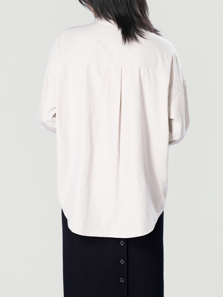 178206 廓形长袖洋气复古衬衫