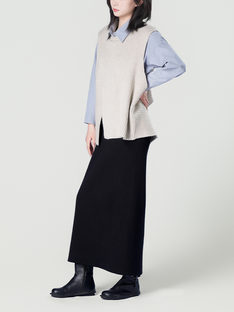 178206 廓形长袖洋气复古衬衫