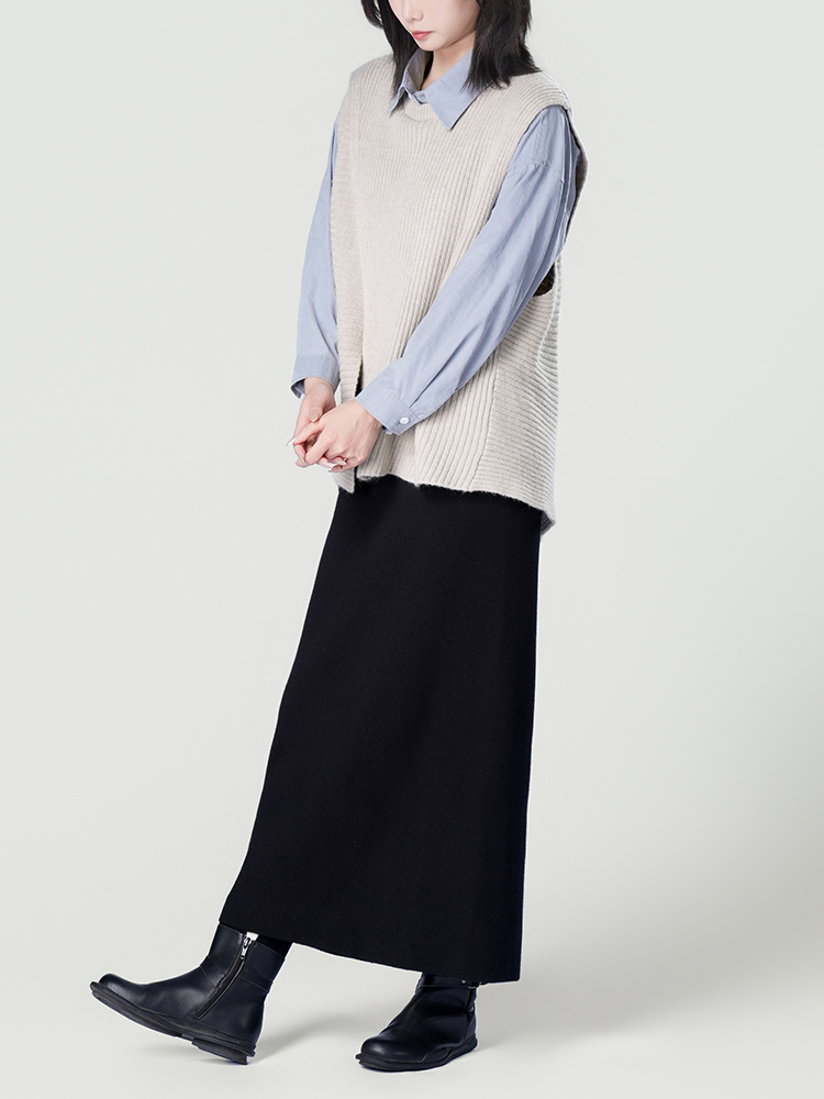 178206 廓形长袖洋气复古衬衫