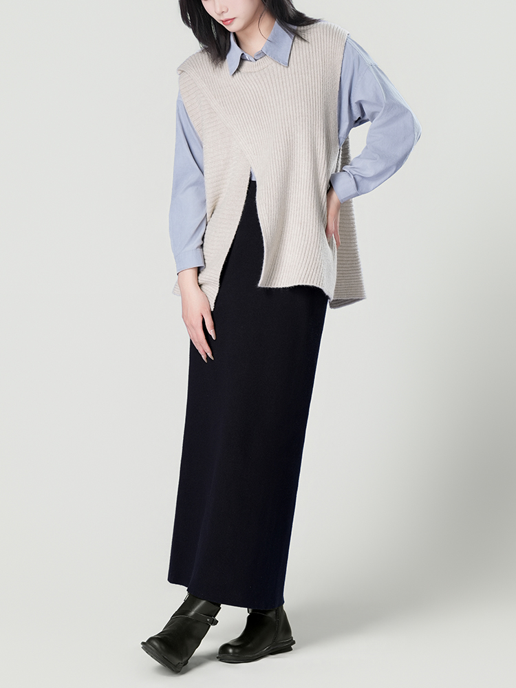 178206 廓形长袖洋气复古衬衫