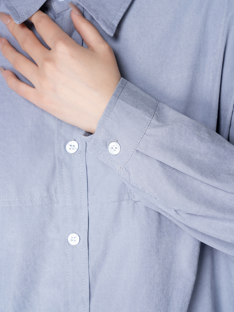 178206 廓形长袖洋气复古衬衫