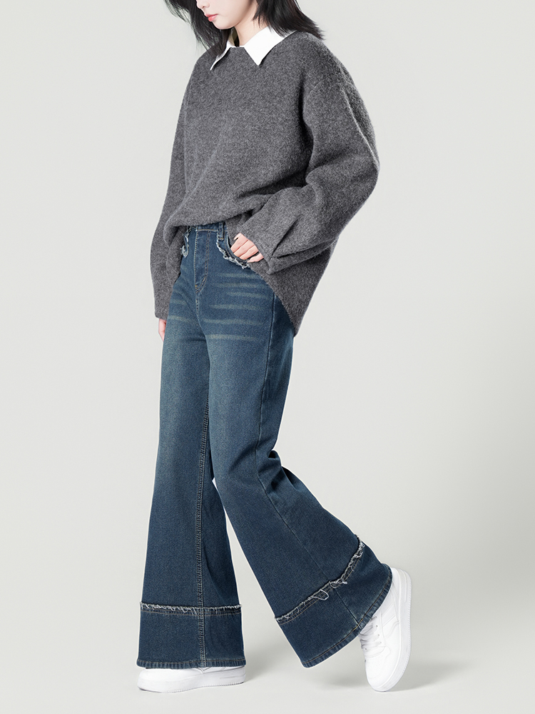 178206 廓形长袖洋气复古衬衫