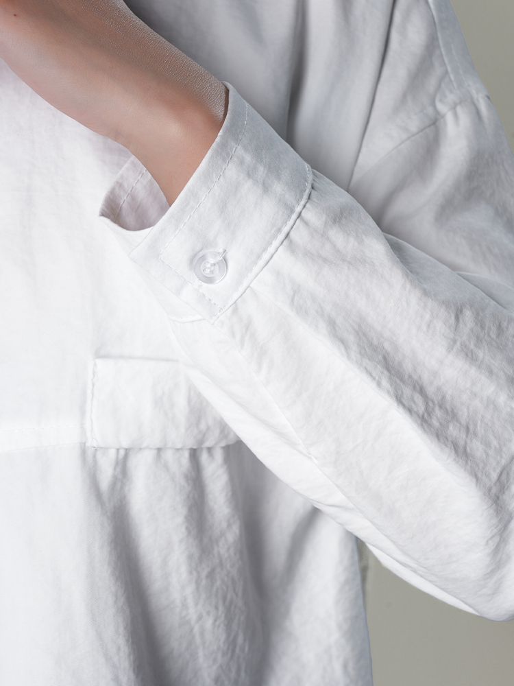 178206 廓形长袖洋气复古衬衫