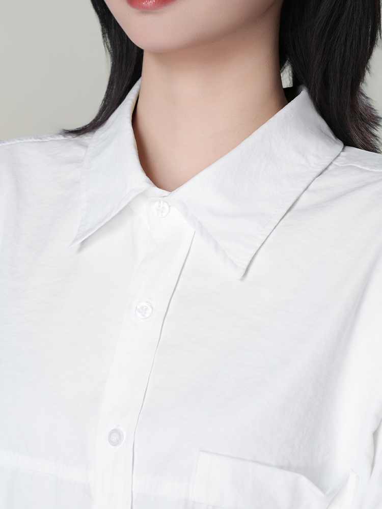 178206 廓形长袖洋气复古衬衫