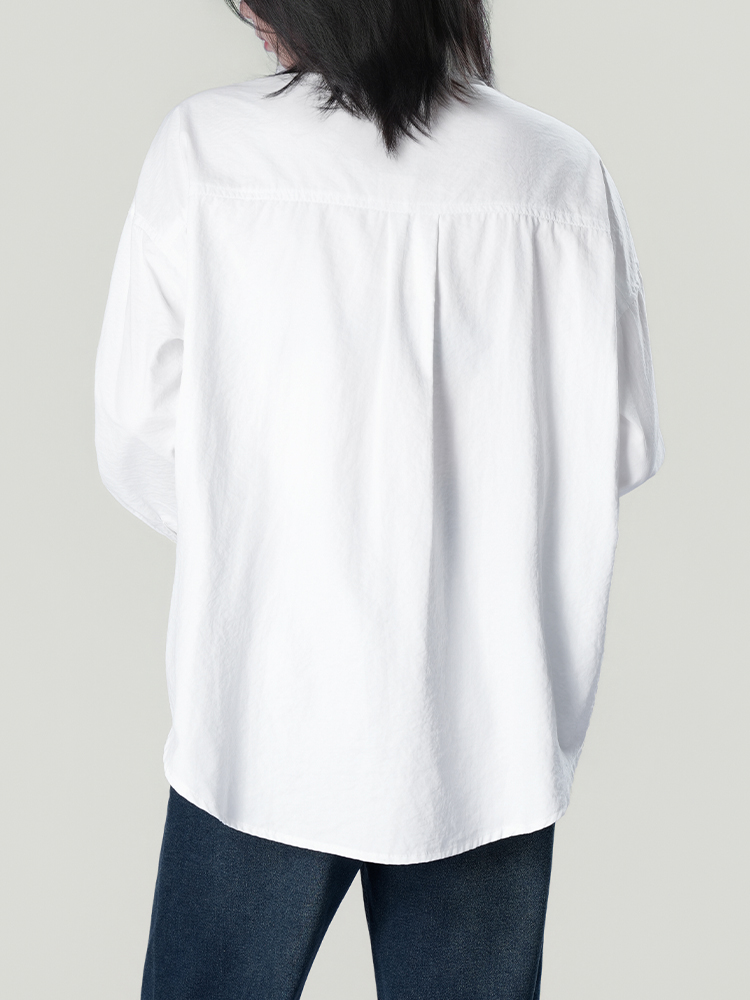 178206 廓形长袖洋气复古衬衫