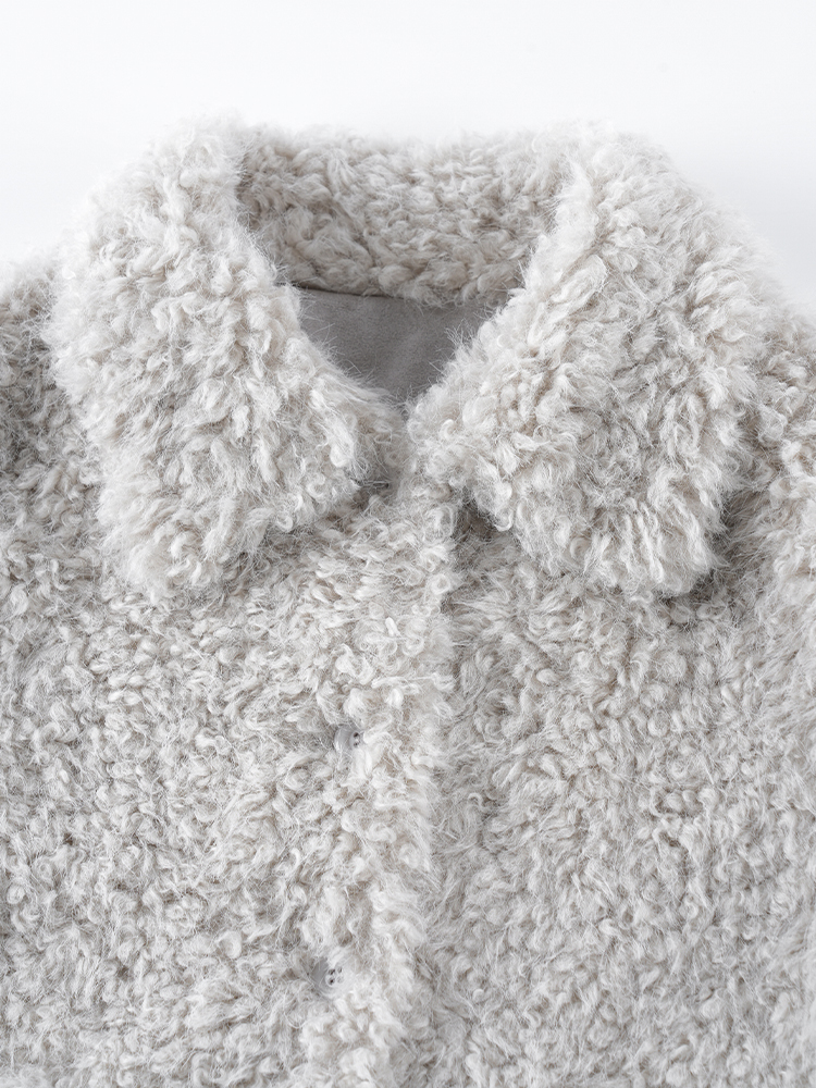 1326830  羊羔毛短款外套女