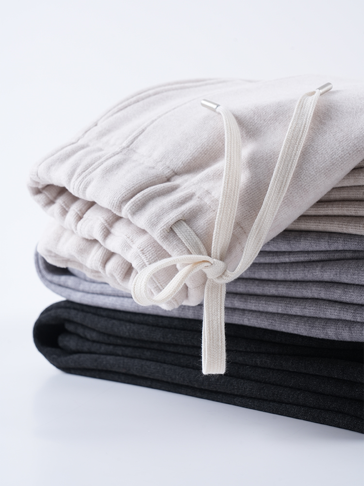 1325055 羊毛蚕丝加厚阔腿裤