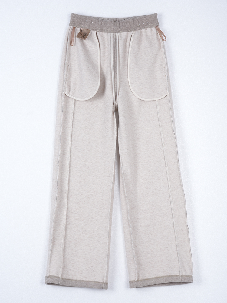 1325055 羊毛蚕丝加厚阔腿裤