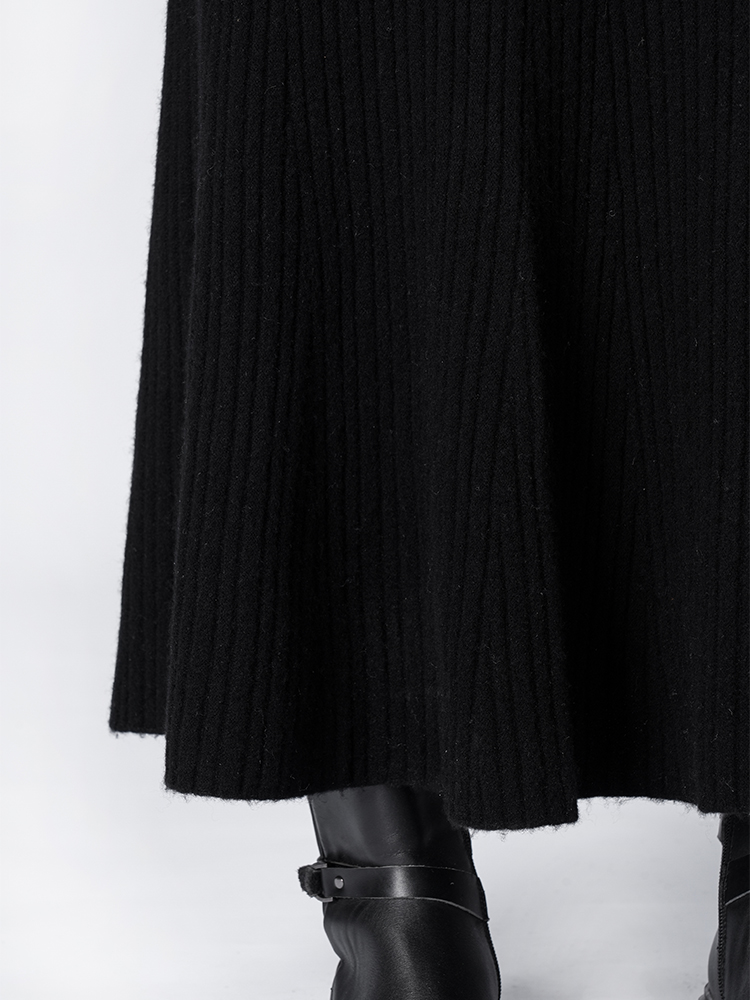 울 하이 웨스트 인어 스커트