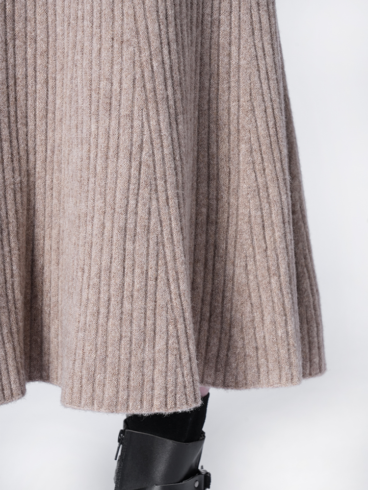 울 하이 웨스트 인어 스커트