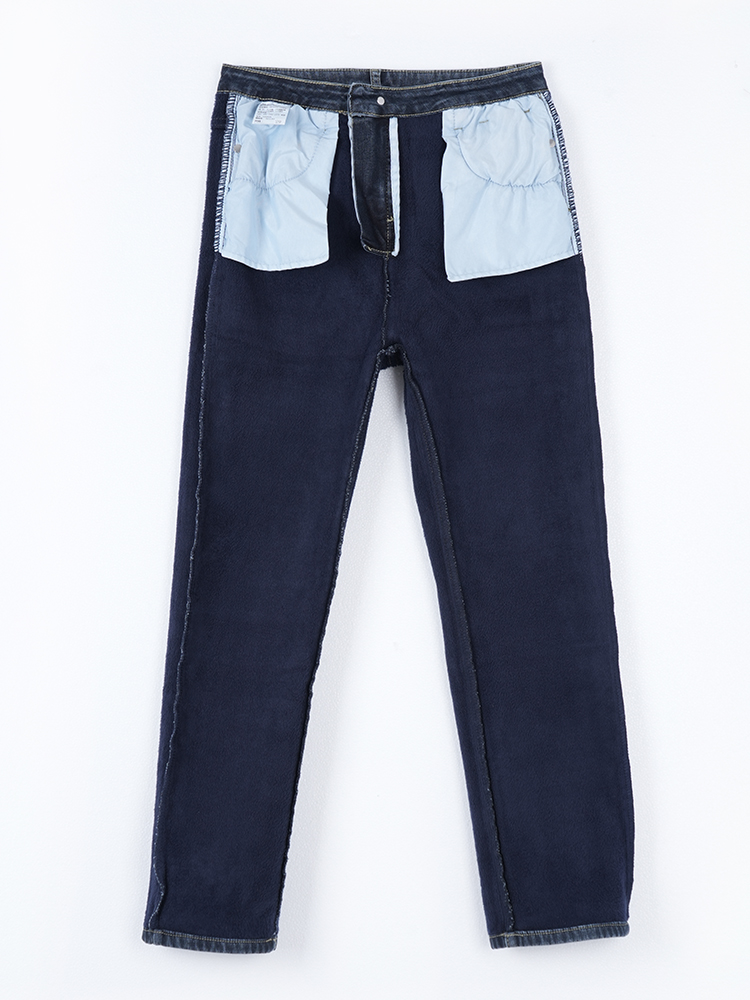 1323324 加绒高腰牛仔裤