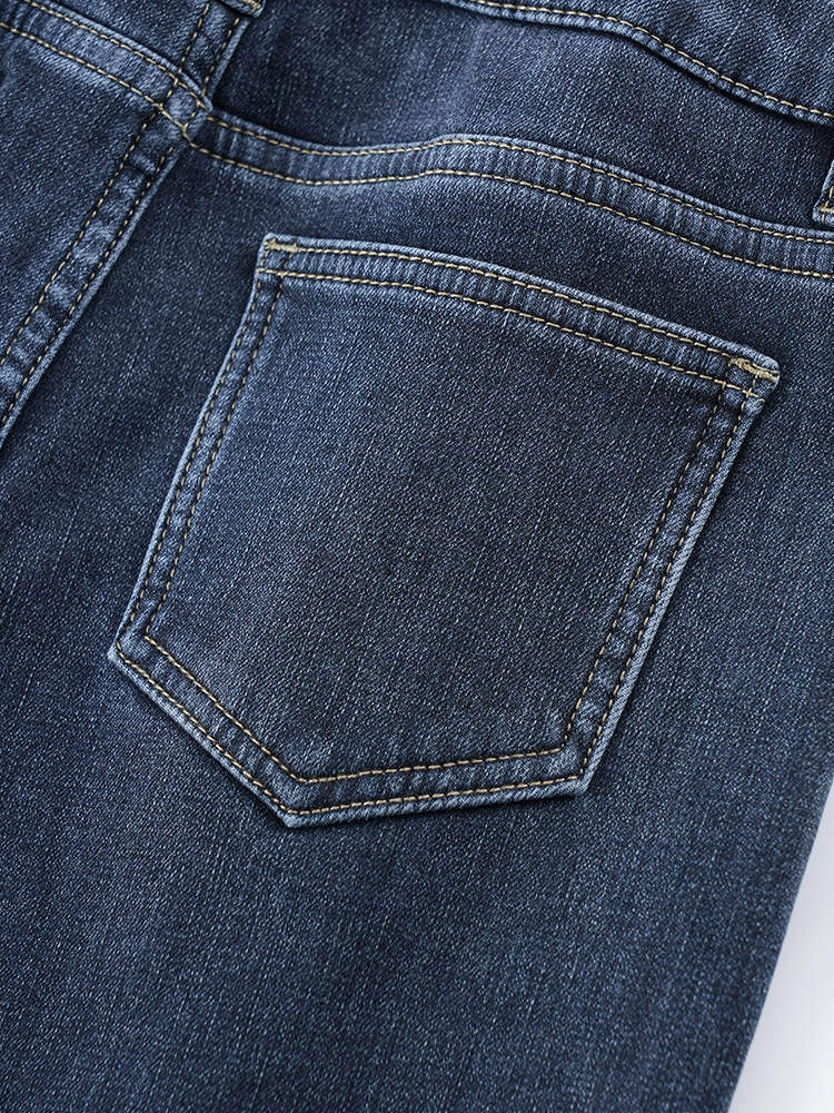 1323324 加绒高腰牛仔裤