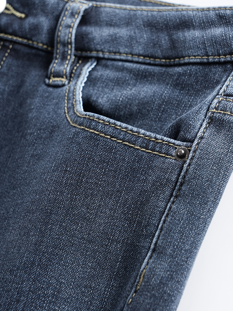 1323324 加绒高腰牛仔裤