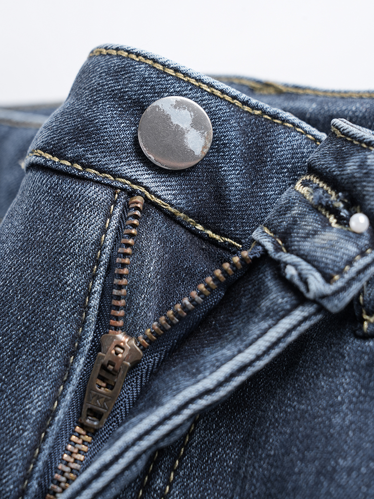 1323324 加绒高腰牛仔裤