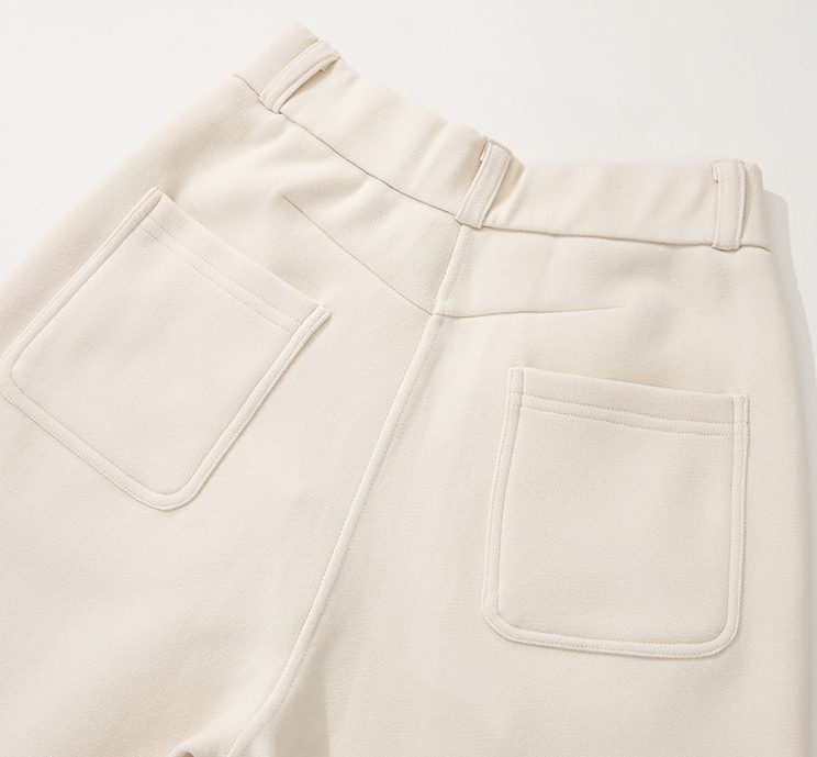 겨울 기모 아세테이트 하이웨스트 와이드 바지