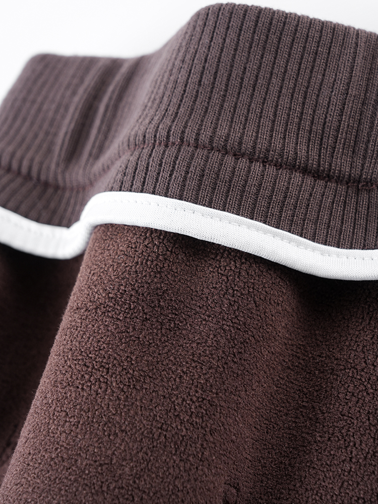 1324194  韩系加绒撞色卫裤