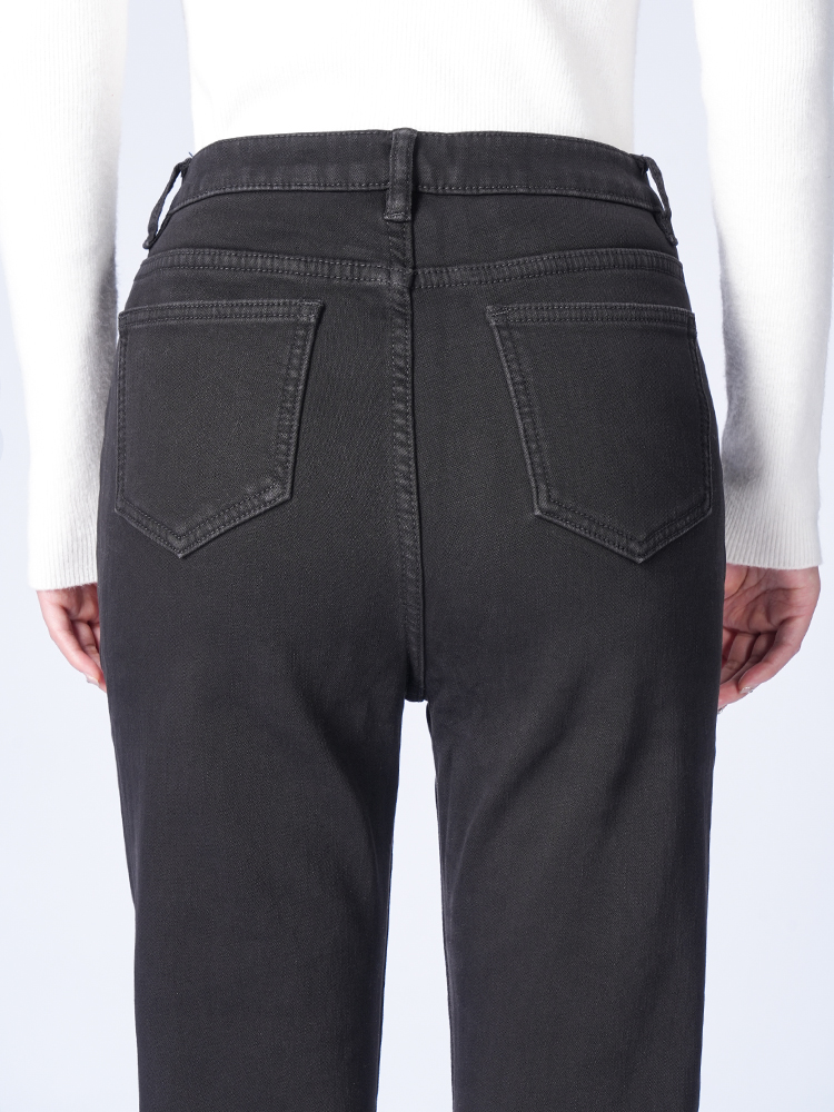 1323324 加绒高腰牛仔裤