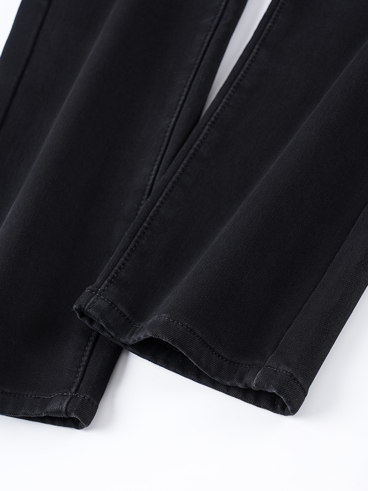 1323324 加绒高腰牛仔裤