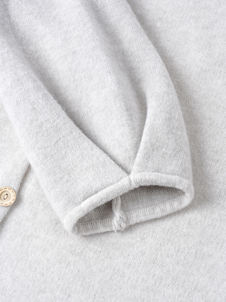 라운드 넥 니트 스커트 세트