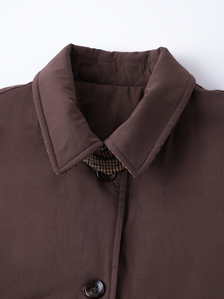 여성 롱 코튼 코트