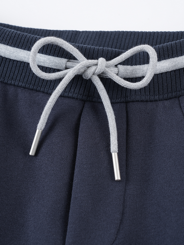 1324194  韩系加绒撞色卫裤