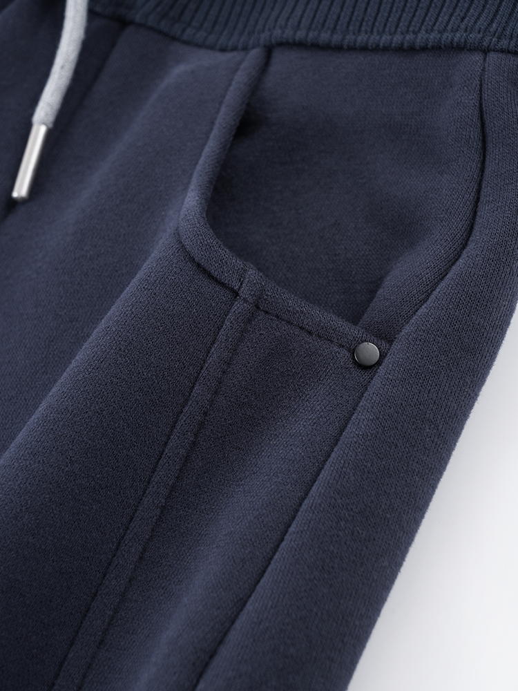 1324194  韩系加绒撞色卫裤