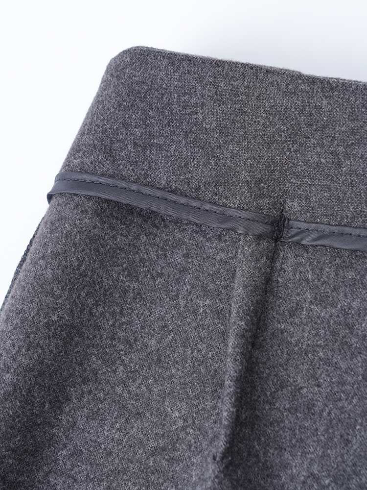 여성 가을 겨울 하이 웨스트 와이드 팬츠