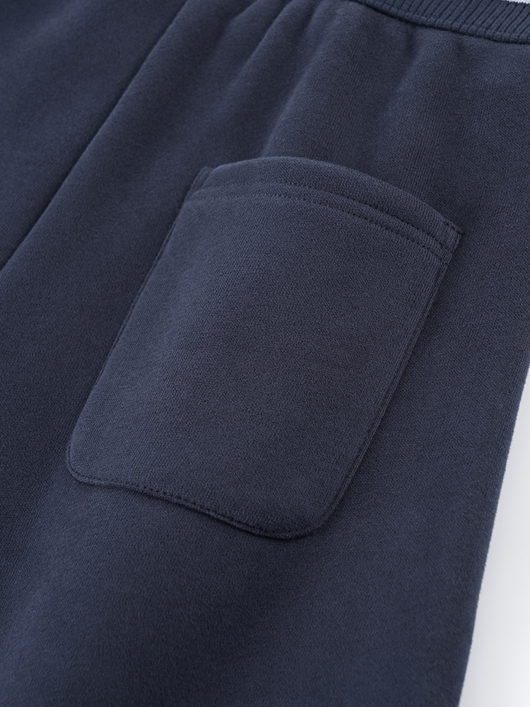 1324194  韩系加绒撞色卫裤