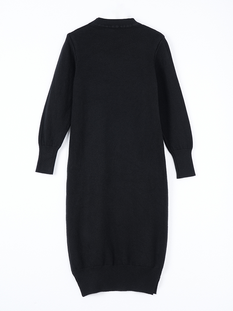가을 겨울 클래식 루즈 실루엣 니트 원피스