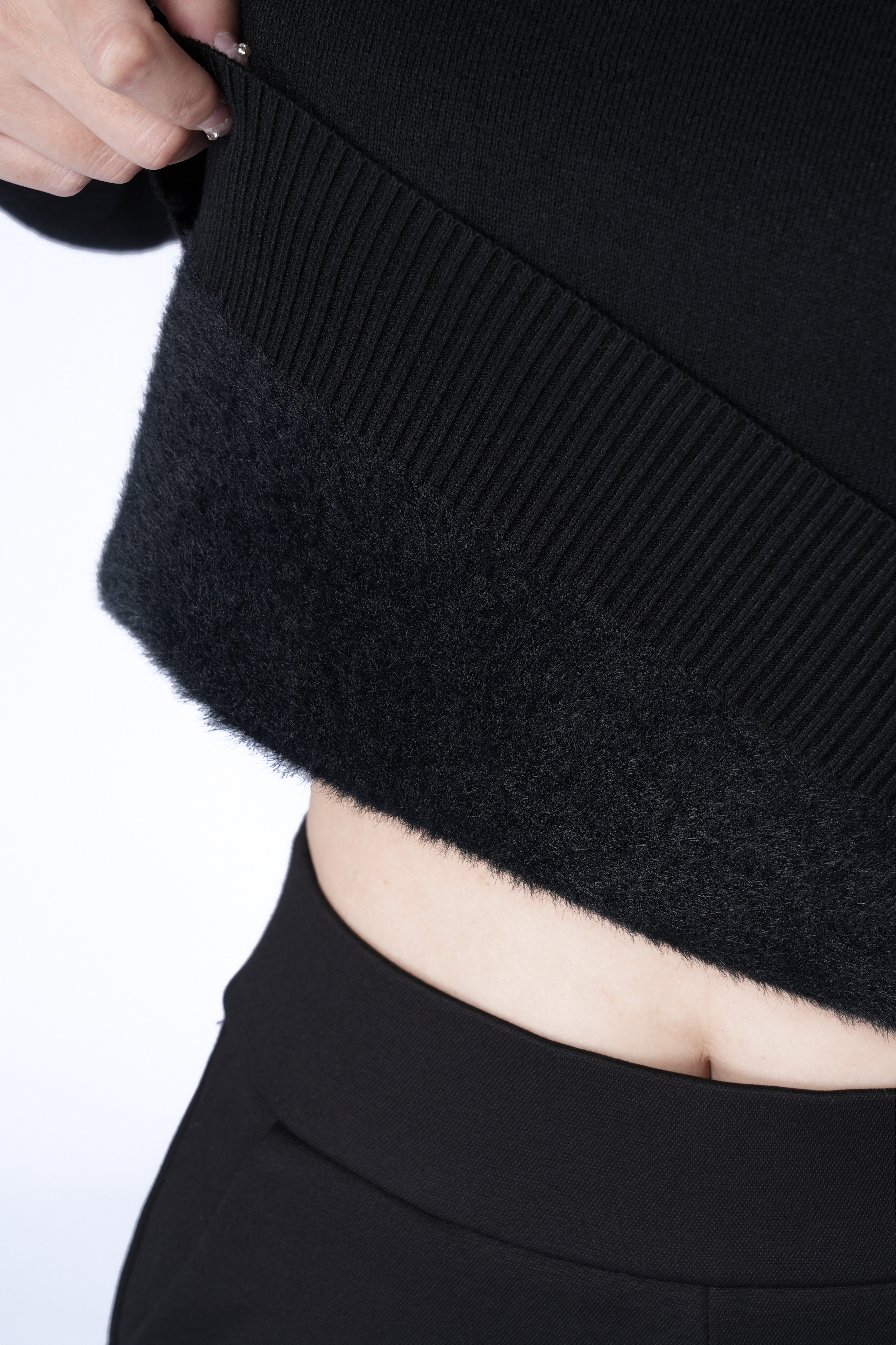 하이넥 극후 니트 스웨터