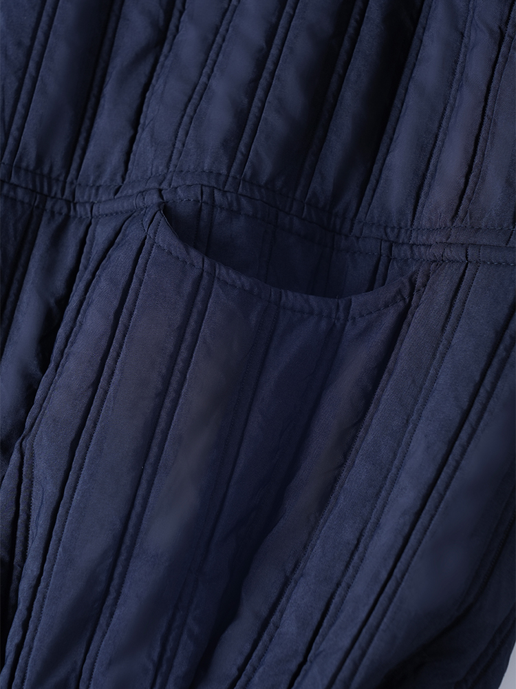 스탠드 컬러 면화 재킷