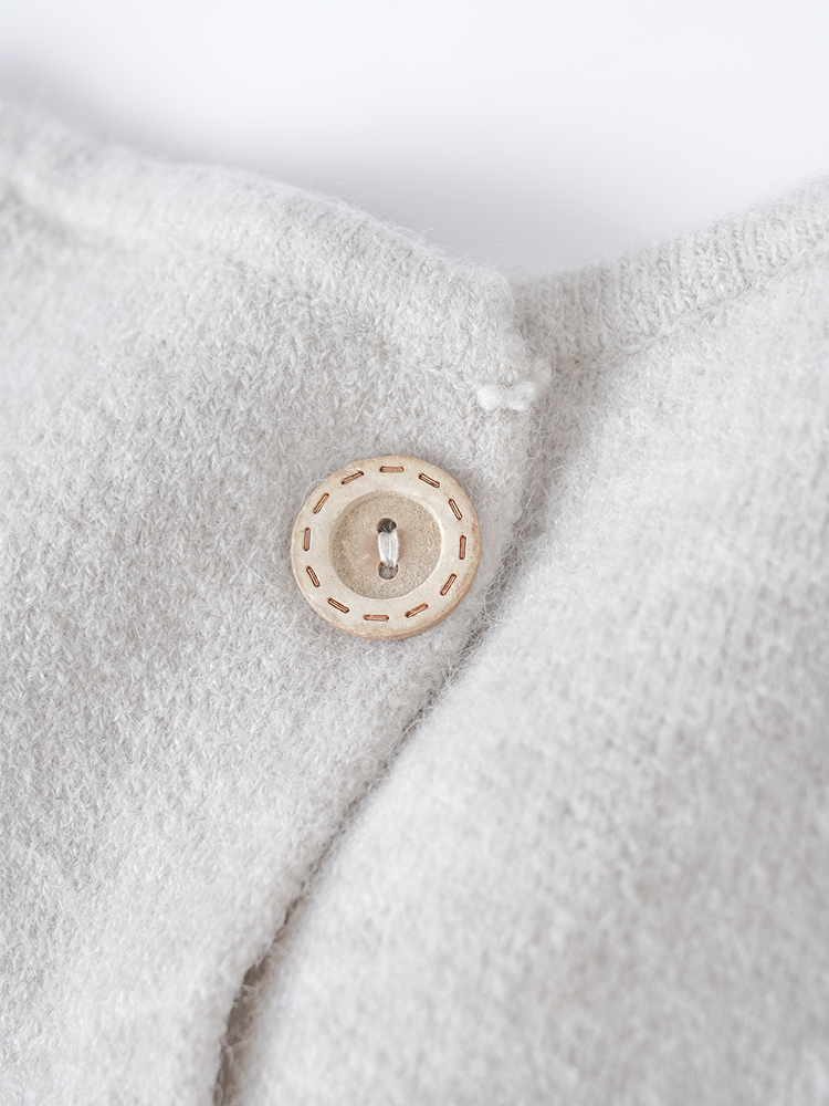 라운드 넥 니트 스커트 세트