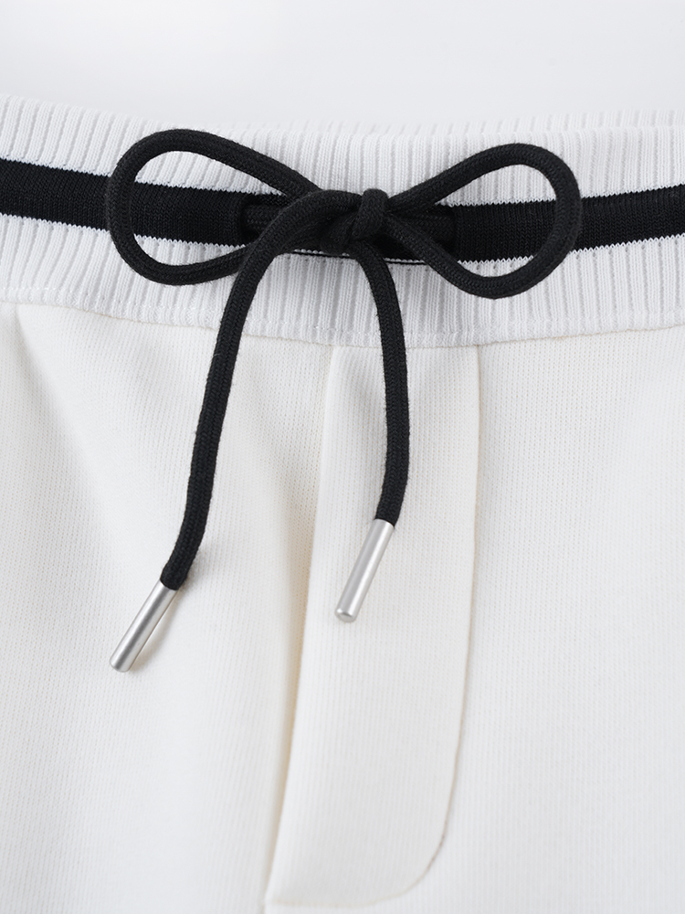 1324194  韩系加绒撞色卫裤