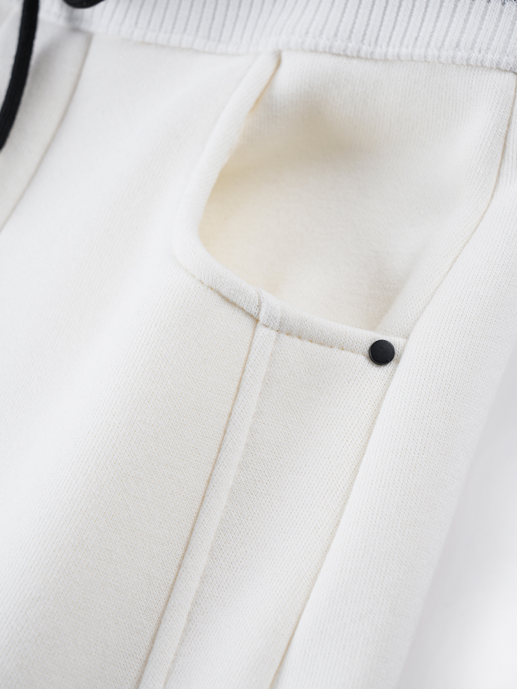 1324194  韩系加绒撞色卫裤