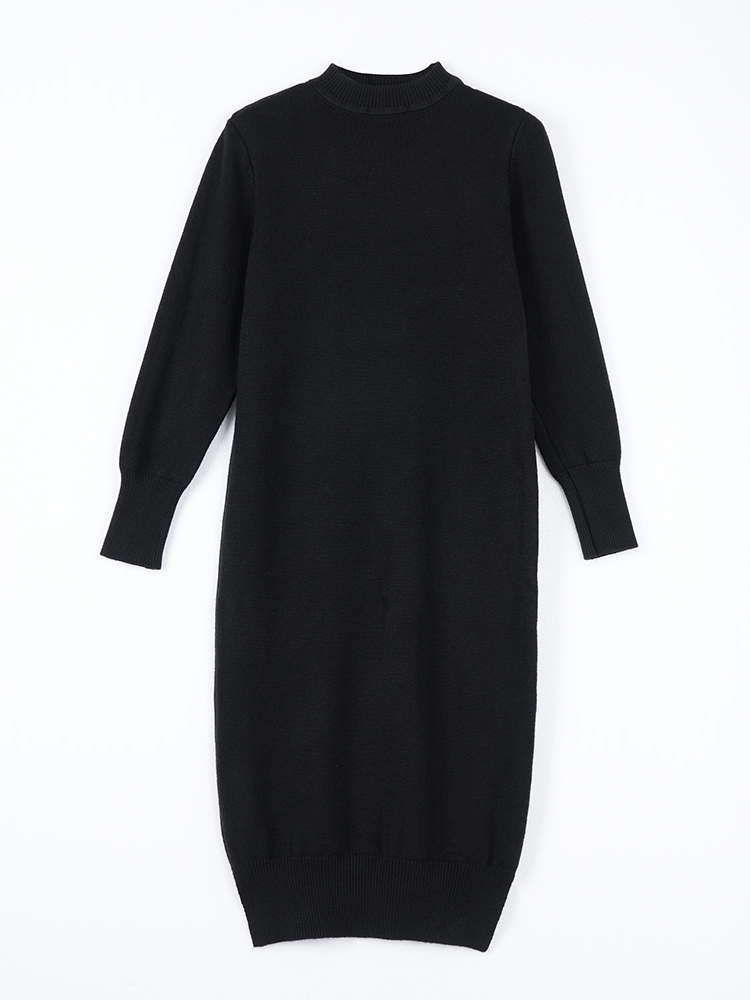가을 겨울 클래식 루즈 실루엣 니트 원피스