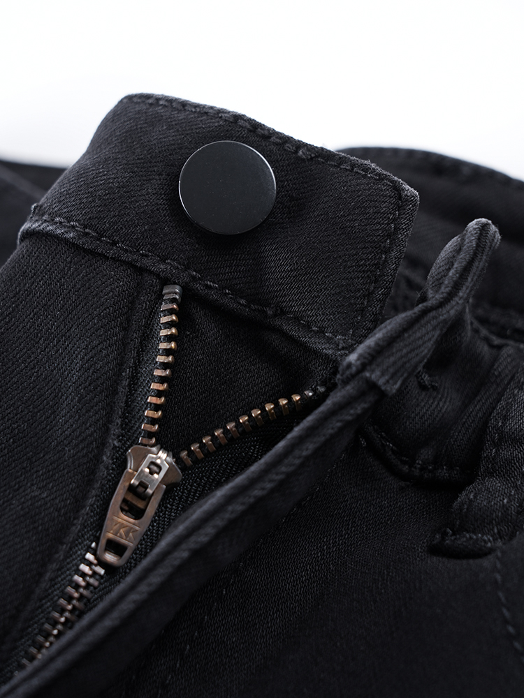 1323324 加绒高腰牛仔裤