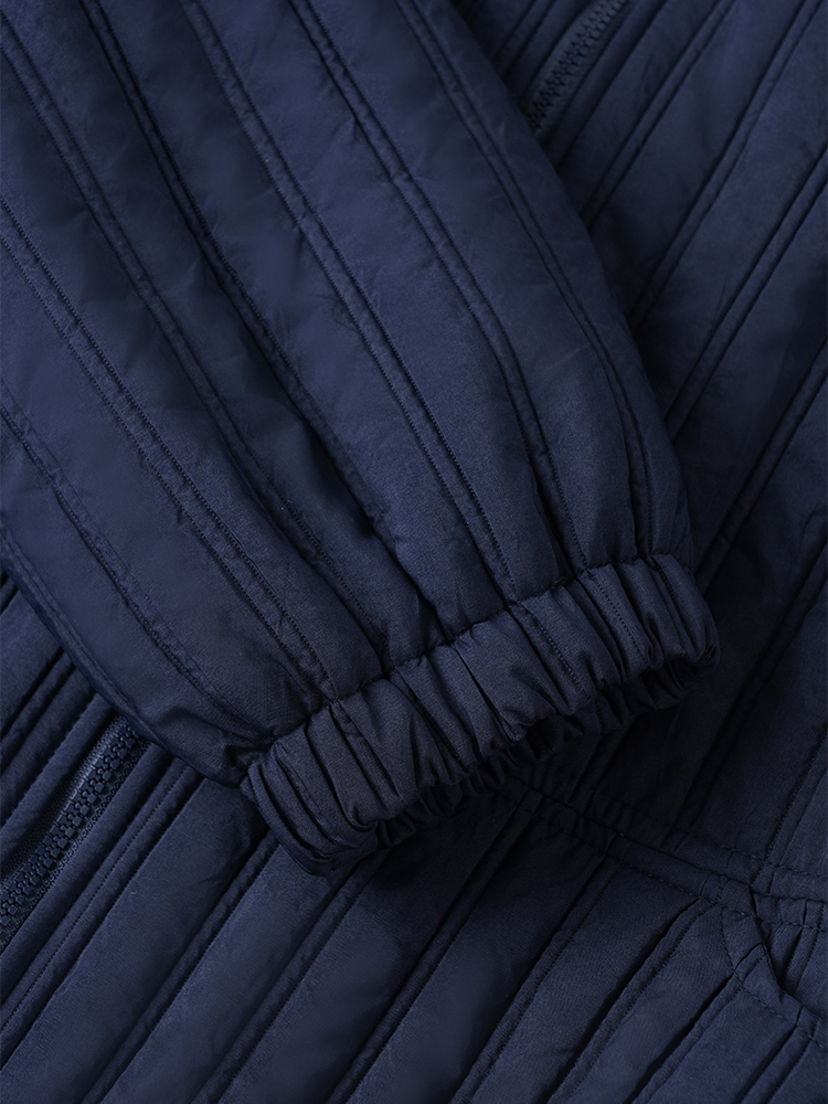 스탠드 컬러 면화 재킷