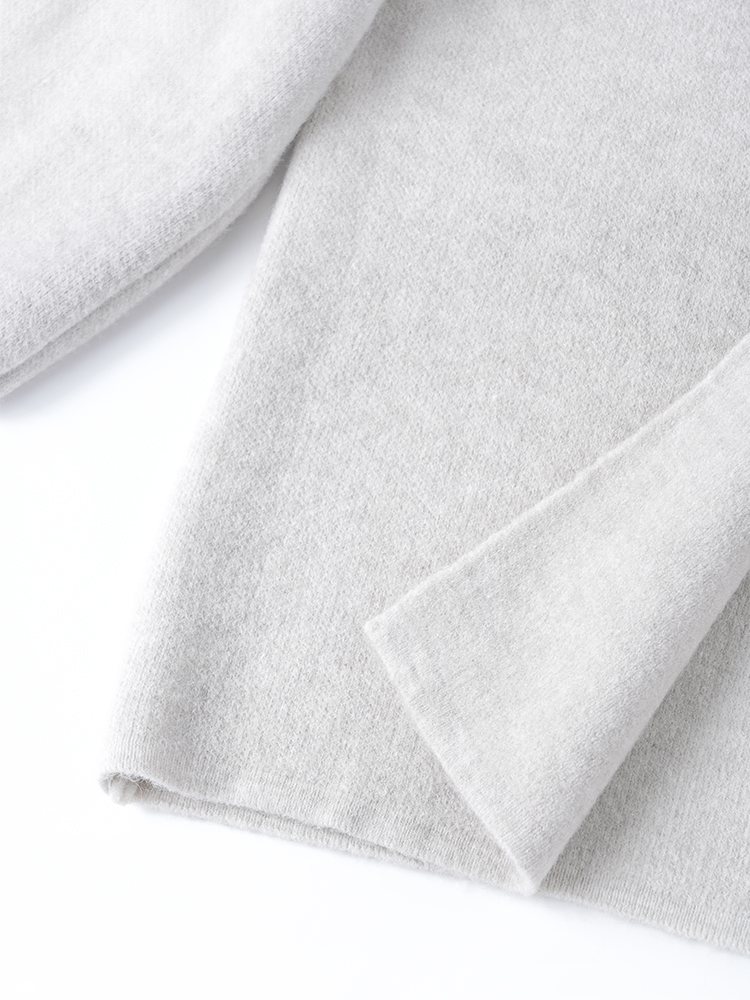 라운드 넥 니트 스커트 세트