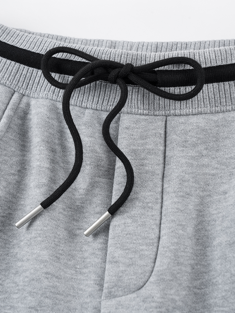 1324194  韩系加绒撞色卫裤