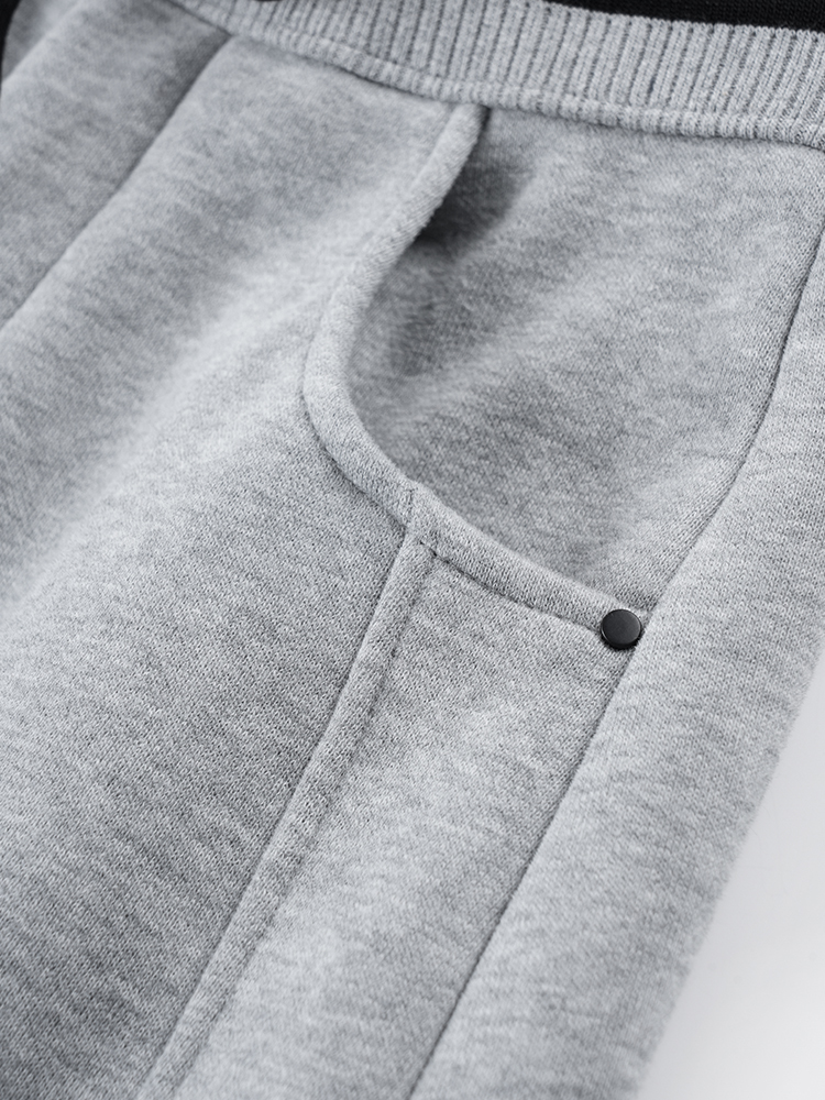 1324194  韩系加绒撞色卫裤