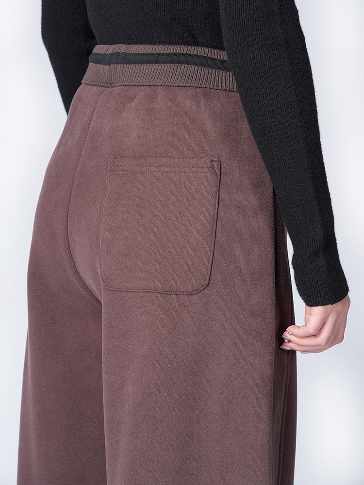 1324194  韩系加绒撞色卫裤