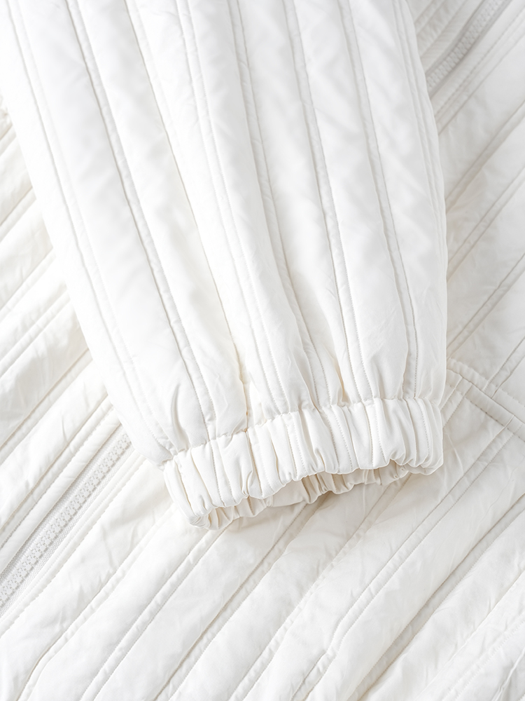 스탠드 컬러 면화 재킷