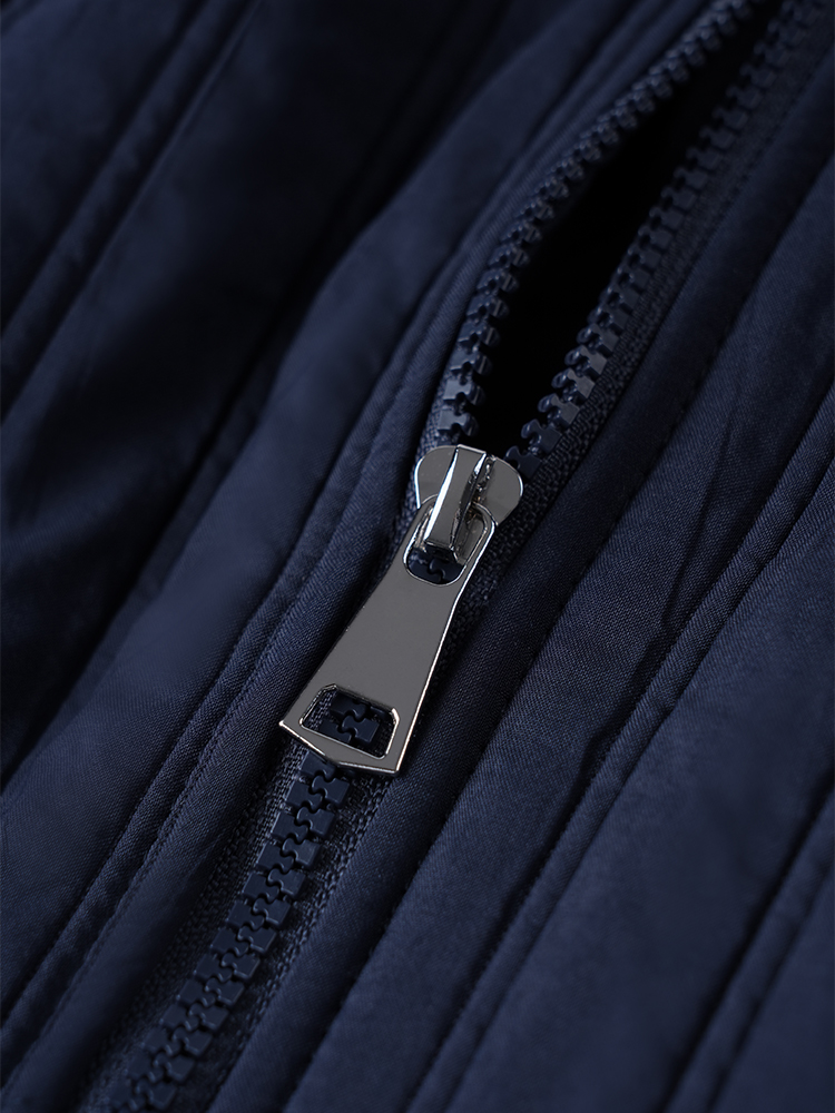 스탠드 컬러 면화 재킷