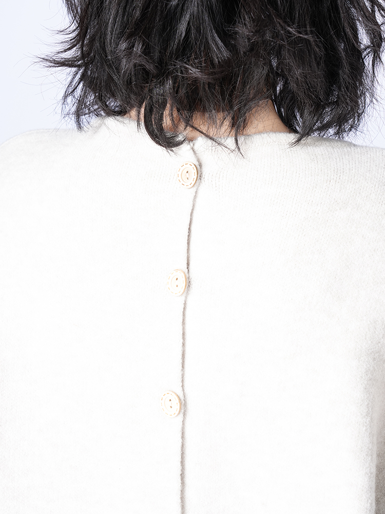 라운드 넥 니트 스커트 세트