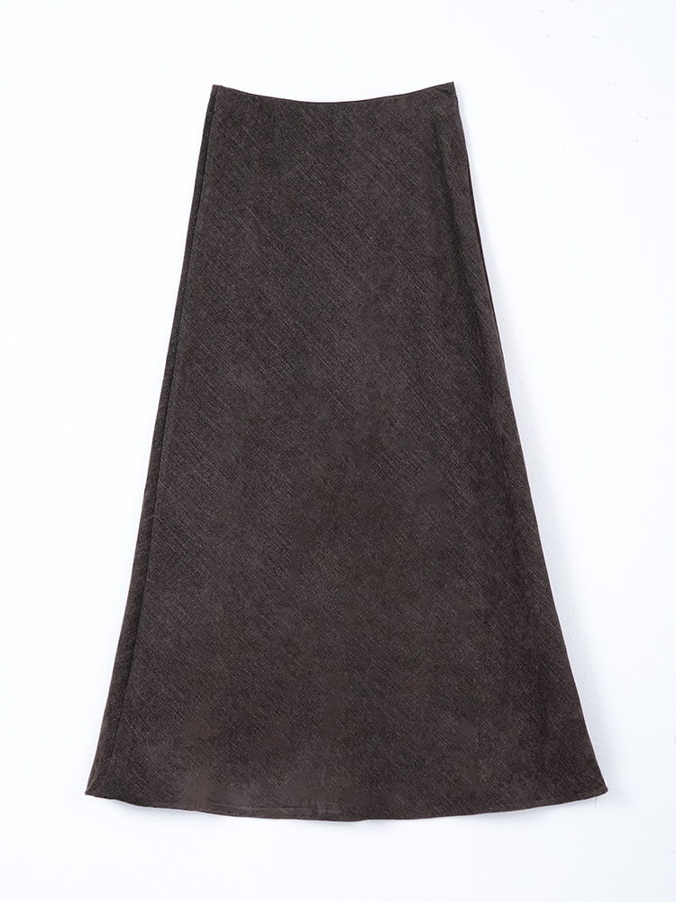 트윌 토이 니트 A 라인 인어 스커트