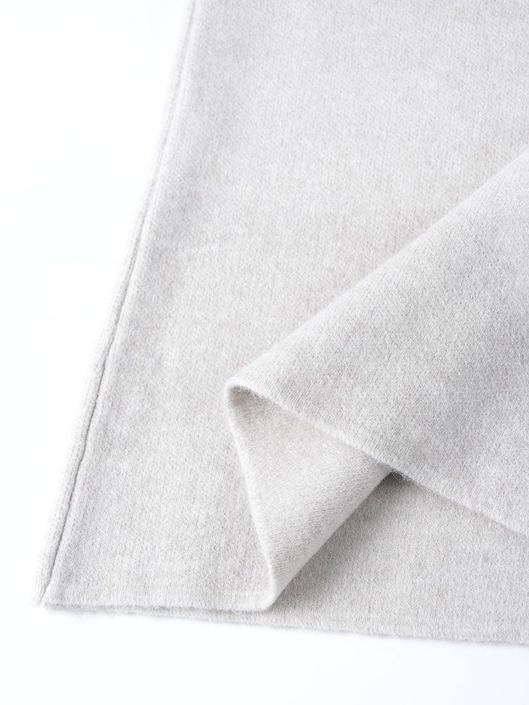 라운드 넥 니트 스커트 세트