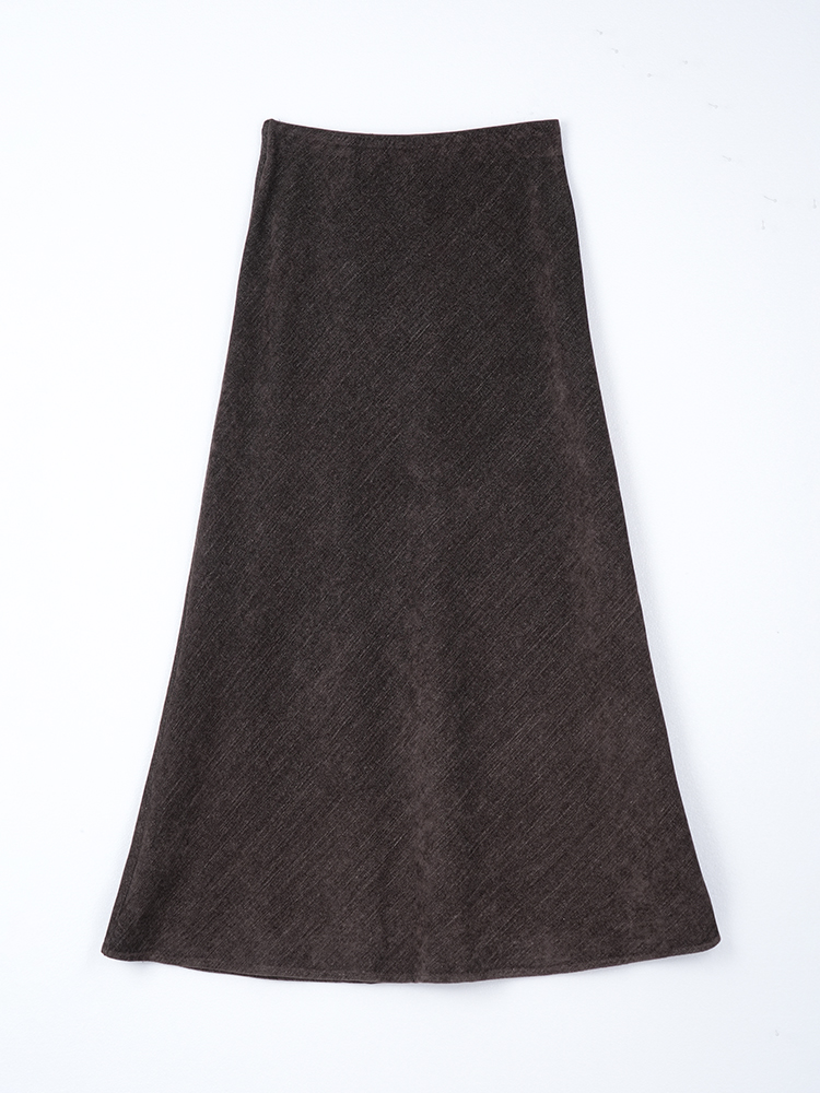 트윌 토이 니트 A 라인 인어 스커트