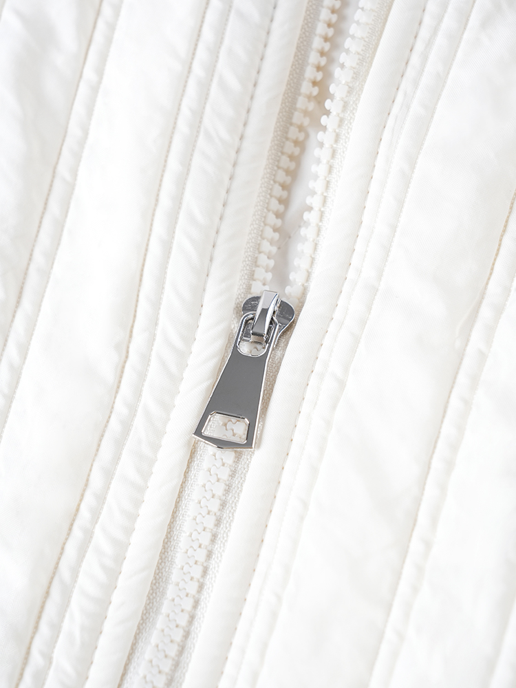 스탠드 컬러 면화 재킷