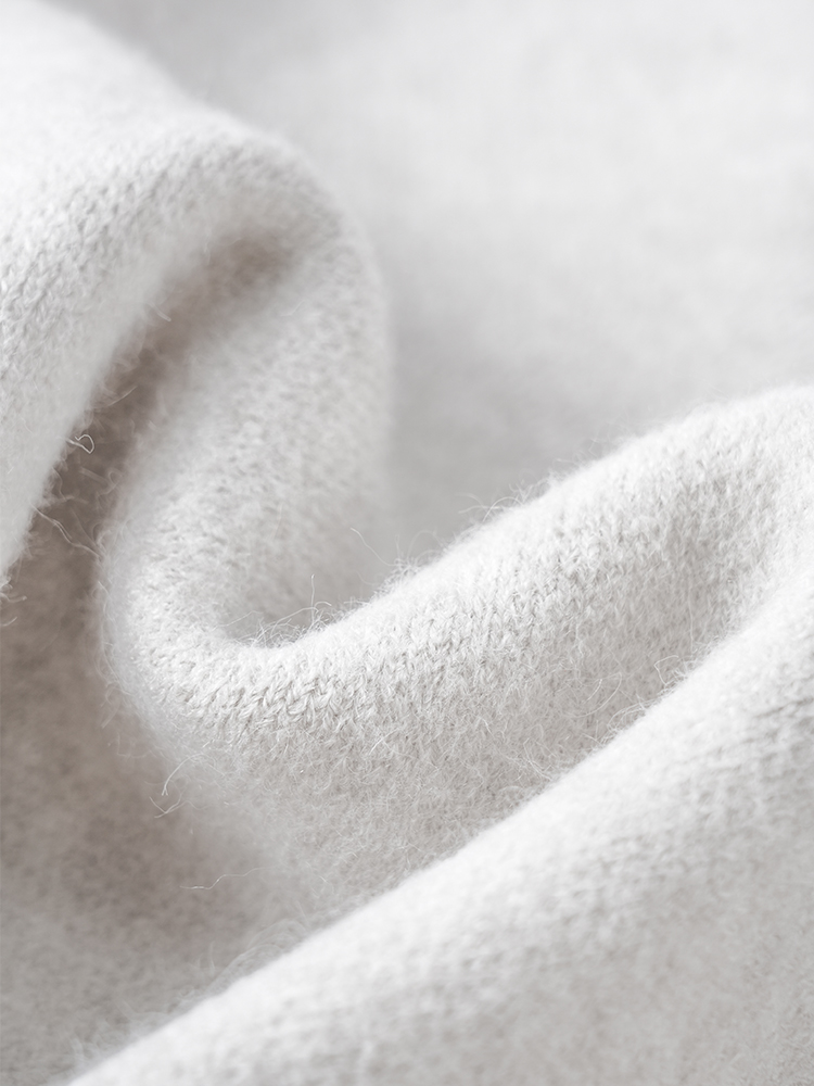 라운드 넥 니트 스커트 세트